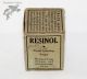 Resinol Milk Glass Medicine Bottle Jar 1933 W/box,  Instructions,  Germicidal Soap Bottles & Jars photo 2