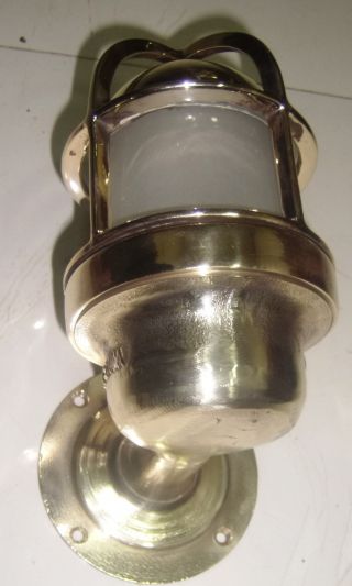 Rare Vintage Marine Brass Passage Light Set Of 2 Pcs.  Mrine Vntage photo