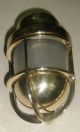 Rare Vintage Marine Brass Passage Light Set Of 2 Pcs.  Mrine Vntage Lamps & Lighting photo 3