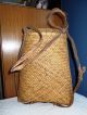 Vintage Woven Tribal Market Basket Hanging Bag Backpack Other photo 2