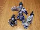 Antique Porcelain Imari Japanese Kutani Geisha Lady Figurine Asian Kabuki Statue Statues photo 4