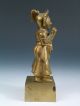 Antique Indian Brass Figure.  Ht: 6 Inches. India photo 2