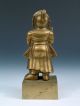 Antique Indian Brass Figure.  Ht: 6 Inches. India photo 3