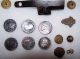 Collection Of Colonial 18th Century Buttons Coins Weapon Civil War Era W/ Case The Americas photo 2