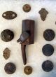 Collection Of Colonial 18th Century Buttons Coins Weapon Civil War Era W/ Case The Americas photo 4
