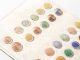 Collectible Czech Sample Card 24 Antique Art Deco Crystal Painted Glass Buttons Buttons photo 1