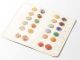 Collectible Czech Sample Card 24 Antique Art Deco Crystal Painted Glass Buttons Buttons photo 2