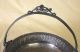 Antique Victorian Aesthetic Bird And Cattail Silverplate Brides Bridal Basket Baskets photo 10
