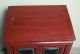 Chinese Antique Red & Black Lacquer Painted Cabinet Cabinets photo 4