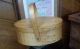 Maple Wood Shaker Bentwood Sewing Box Signed Mariah Primitives photo 5