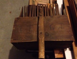 Vintage Wooden Cranberry Scoop photo