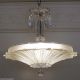 549 Vintage 30s Ceiling Light Lamp Fixture Glass Chandelier Re - Wired Sunflower Chandeliers, Fixtures, Sconces photo 10