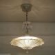 549 Vintage 30s Ceiling Light Lamp Fixture Glass Chandelier Re - Wired Sunflower Chandeliers, Fixtures, Sconces photo 1
