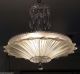 549 Vintage 30s Ceiling Light Lamp Fixture Glass Chandelier Re - Wired Sunflower Chandeliers, Fixtures, Sconces photo 4