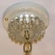 549 Vintage 30s Ceiling Light Lamp Fixture Glass Chandelier Re - Wired Sunflower Chandeliers, Fixtures, Sconces photo 8