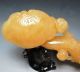 9.  25  Height - Chinese 100% Natural Yellow Jade Hand - Carved Lingzhi & Ruyi Other photo 1