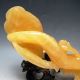 9.  25  Height - Chinese 100% Natural Yellow Jade Hand - Carved Lingzhi & Ruyi Other photo 4