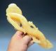 9.  25  Height - Chinese 100% Natural Yellow Jade Hand - Carved Lingzhi & Ruyi Other photo 7