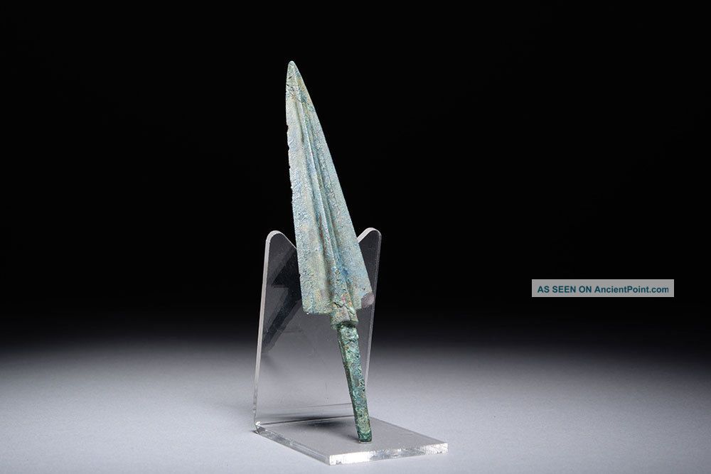 Ancient Persian Near Eastern Bronze Age Arrow Head Weapon - 1200 Bc Near Eastern photo