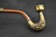 Handwork Copper Carving Bat & Mandarin Duck Usable Smoking Pipe Other photo 1