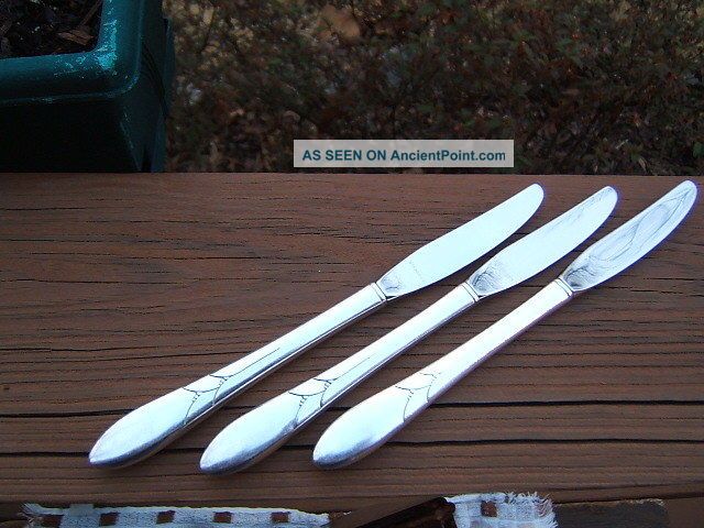 3 Community Oneida Lady Hamilton Modern Grille Knives Lotd Flatware & Silverware photo