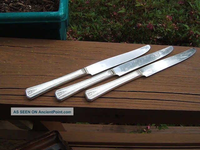 3 Community Oneida Clarion Dinner Knives 1931 Deco Ltc Flatware & Silverware photo