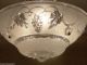 474 Vintage 40s Ceiling Light Lamp Fixture Re - Wired White Chandeliers, Fixtures, Sconces photo 6