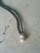 Massive South Sea Cultured Pearl Necklace On Silk W/ Hand Woven Rice Pearl,  24mm Victorian photo 3