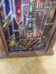 Antique Stained Glass Leaded Window Made As A Lighted Shadow Box 1900-1940 photo 4