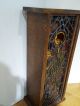 Antique Stained Glass Leaded Window Made As A Lighted Shadow Box 1900-1940 photo 7