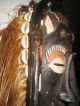 Vintage African Wooden Tribal Mask,  With Snake And Bird Decoration,  Senufo (?) Masks photo 7