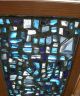 Stained Glass Mosaic Dalle De Verre Window Framed In Oak 1940-Now photo 1