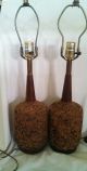 Mid - Century Danish Modern Cork Lamps Mid-Century Modernism photo 3