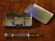Vintage 20ml Glass Syringe In Sterilization Tin 1960`s Set Other photo 2