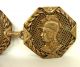 Antique Victorian Era Cloak Cape Buckle Clasps Toggle Brass Roman Soldiers 1800s Buttons photo 2