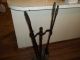 Vintage Antique Fireplace Tool Set Mission Arts Crafts Heavy Iron Metal Fireplaces & Mantels photo 7