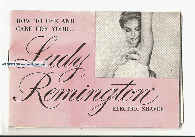 1960 ' S How To Use Your And Care For Your Lady Remington Electric Shaver Booklet Other photo
