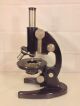 Vintage Carl Zeiss Jena Microscope In Wood Case With Key Germany Early 1900s Microscopes & Lab Equipment photo 1