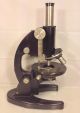 Vintage Carl Zeiss Jena Microscope In Wood Case With Key Germany Early 1900s Microscopes & Lab Equipment photo 3