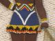 Old African Bead Work Tribal Female Figure - 20 