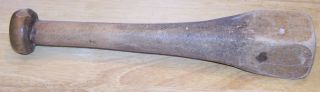 Antique Primitive Wood Club Pestle Mallet Masher Kitchen Multi Tool Woodenware photo