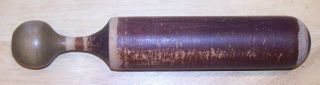 Antique Primitive Wood Rolling Pin Pestle Mallet Club Kitchen Tool Woodenware photo