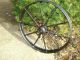 Collectible Med Antique Cast Iron Farm Wheel.  Good. Primitives photo 1