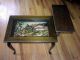 German Hand Carved Black Forest 3d Coffee / End Tables With Removable Glass Tops Post-1950 photo 8