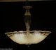 255 Vintage 40s 50s Ceiling Light Lamp Fixture Glass Chandelier Re - Wired Chandeliers, Fixtures, Sconces photo 4