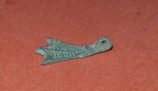 Viking Invaders Rare Bronze Pendant - Goose Foot photo