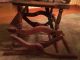 Antique Oak Wood Baby High Chair Folds Down To Childs Rocker Vintage Baby Carriages & Buggies photo 10