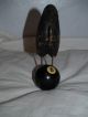 Rare Hand Carved Wood Iron Standing Crow On A Pool Ball 8 Sculture Bird Carved Figures photo 5