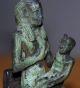 Amazing Egyptian Bronze Isis On Stone Throne Egyptian photo 6