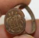 Ancient Bronze Knight Templar Intaglio Finger Ring With Emblem Of Military Unit Other photo 2